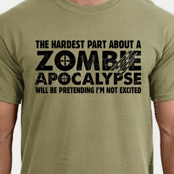 køkken Bærbar menneskemængde Zombie Apocalypse Mens T-shirt Boys Shirt Womens Tshirt - Etsy