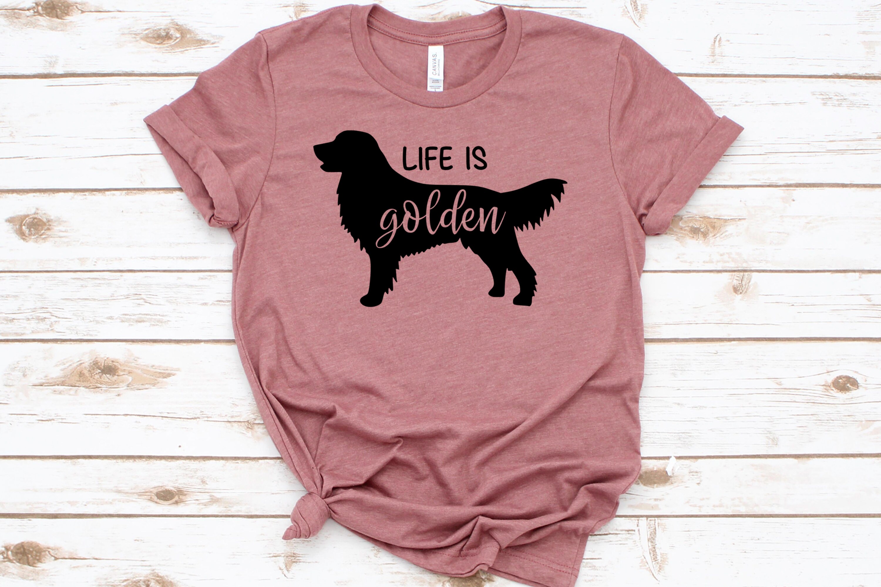 Life is Golden Shirt, Golden Retriever Shirt, Golden Retriever MOM, Dog ...