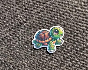 Cute Sea Turtle Sticker Adorable Little Sea Turtle Sticker Adorable Ocean Animal Decal Turtle Cute Sticker Turtle Laptop Decal Turtle Cute
