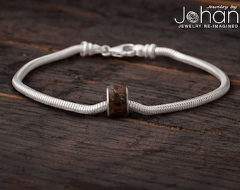 Dinosaur Bone Charm Bead Bracelet, In Stock