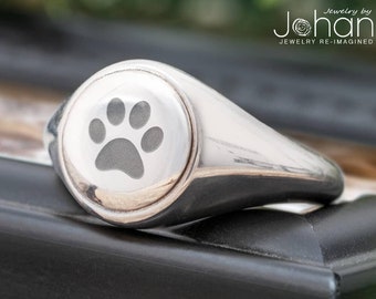 Signet Memorial Ring for Ashes