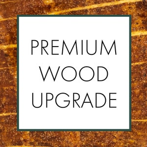 Premium Wood Upgrade, Substitute the Wood Species With Whiskey Barrel Oak Wood in Any Made to Order or Custom Ring Design