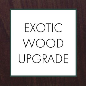 Exotic Wood Upgrade, Substitute the Wood Species With An Exotic Wood in Any Made to Order or Custom Ring Design