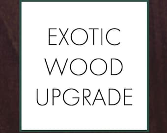 Exotic Wood Upgrade, Substitute the Wood Species With An Exotic Wood in Any Made to Order or Custom Ring Design