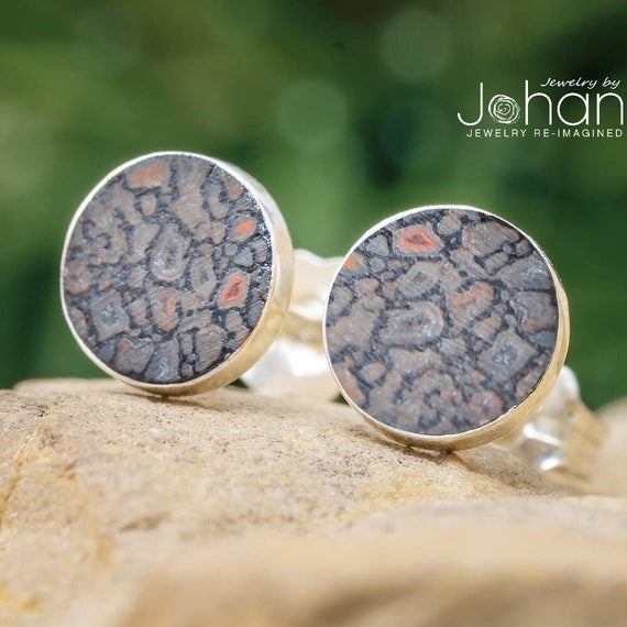 Orecchini A Bottoncino A Forma Di Osso In Argento Sterling 925 - Chiusura A Farfalla - 1,2 Cm - Eleganti E Minimal