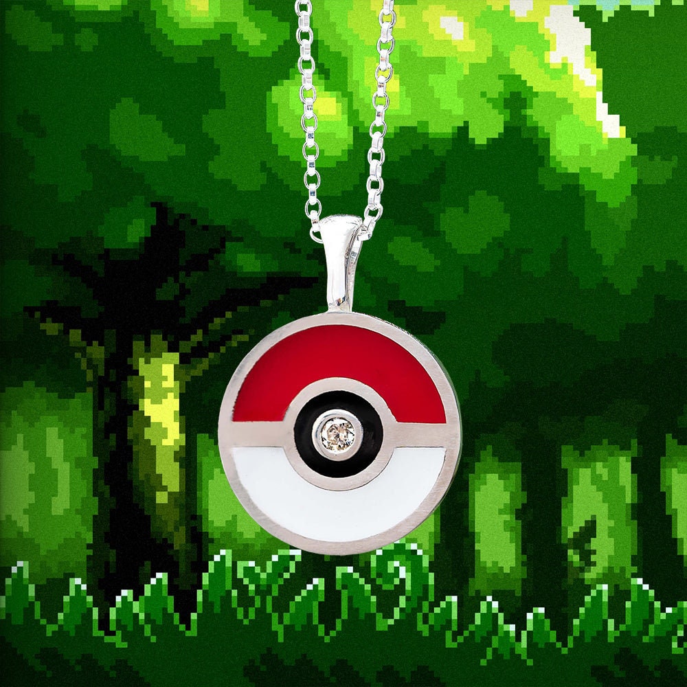 ポケモン モンスターボールペンダント（スターリングシルバー