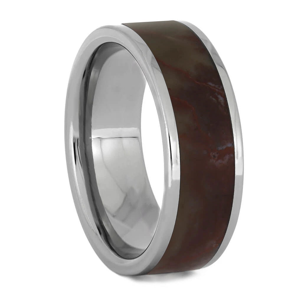 Solid petrified hotsell wood ring