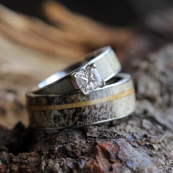 deer antler engagement ring