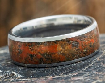 Petrified wood ring best sale