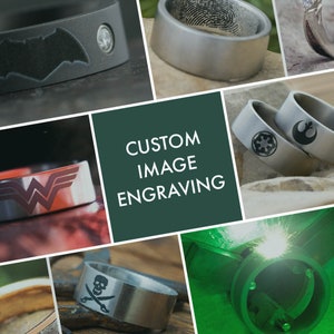 Laser Image Engraving Service, Personalize Your Item With a Logo, Pattern, Fingerprint or Other Image, Supply Your Custom File