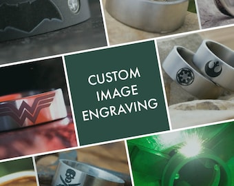 Laser Image Engraving Service, Personalize Your Item With a Logo, Pattern, Fingerprint or Other Image, Supply Your Custom File