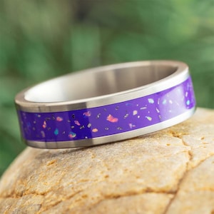Purple Opal Stardust™ Ehering aus Titan