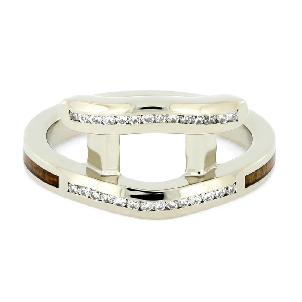 Women's Titanium Ring Guard with Diamond Accents | Jewelry by Johan