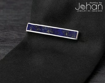 Blue Lapis Lazuli Tie Clip