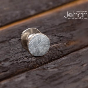 Gibeon Meteorite Tie Tack, Unique Suiting Accessory, Authentic Space Rock, In Stock or Made to Order