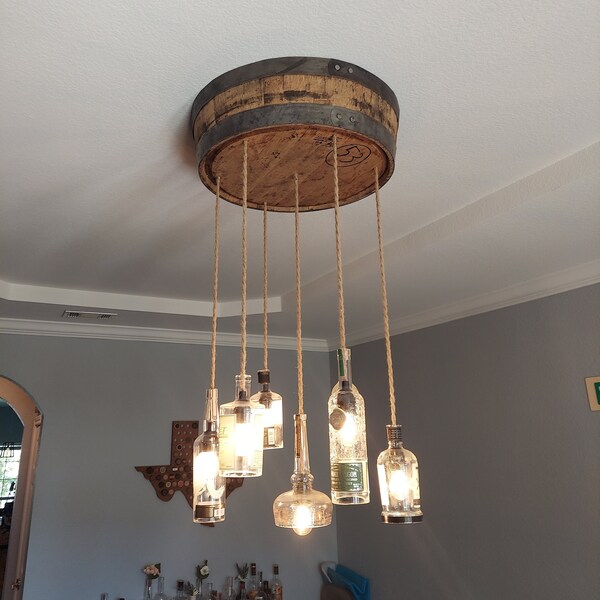 Wine Barrel Chandelier - Etsy