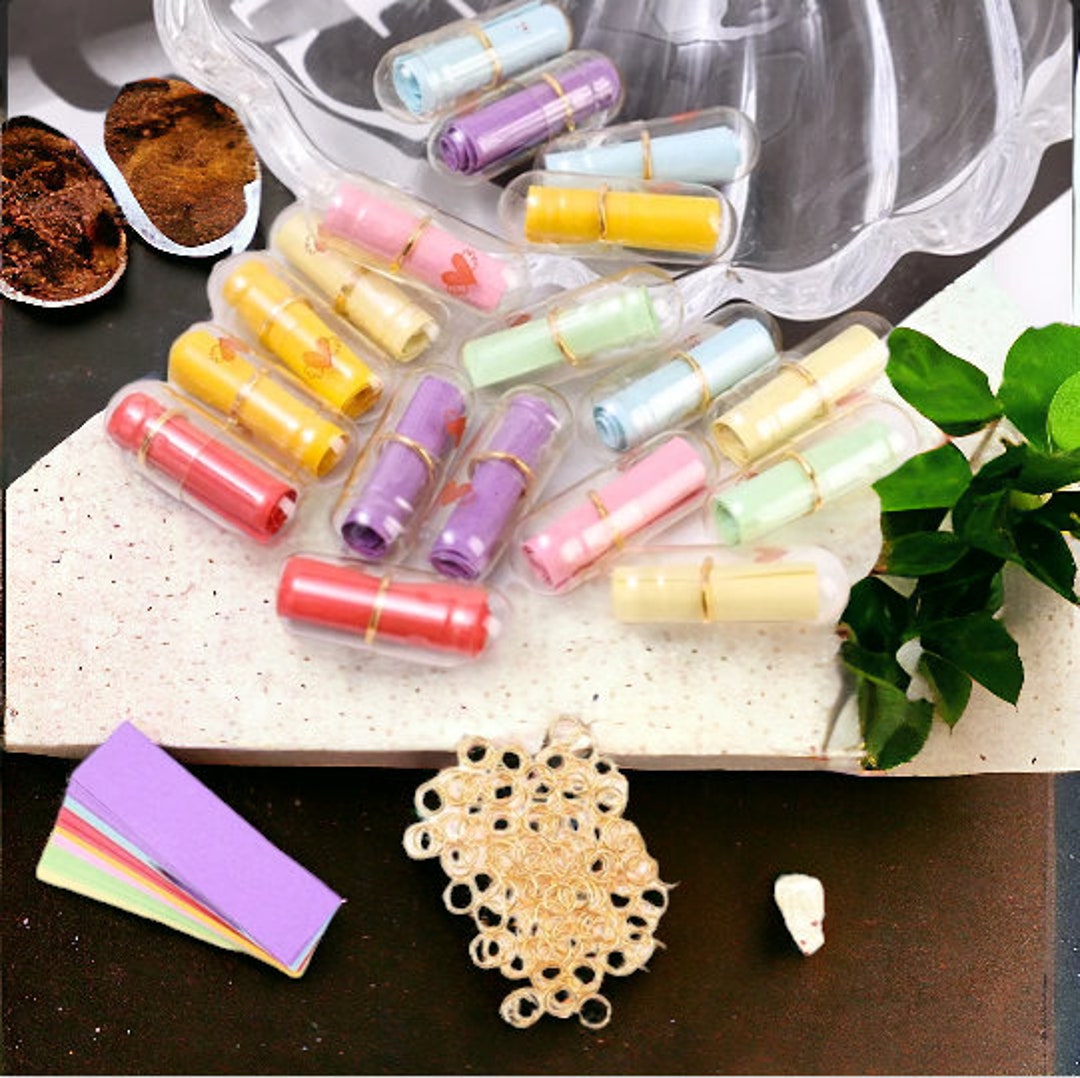 100500pcs Message Capsule in Bottle Transparent Letter Love Pill
