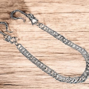 Fischhaken Schlüsselband, Biker Kette, Biker Kette, Hosen Kette, Herren Accessoire, Cafe Racer, Arbeitskleidung