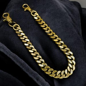 Brass Chain, Wallet Chain for Men Women, Jeans Chain, Biker Wallet Chain, Keys Chain, Streetwear Punk Hip Hop Unisex Style, Gift For Grad