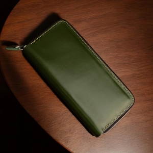 Cartera con cremallera, cartera de cuero para mujer, cartera de viaje para el Día de la Madre, cartera pequeña, regalo de aniversario para esposa, cartera de cuero unisex.