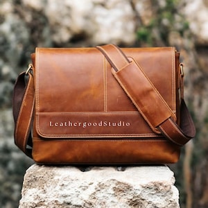 Mother&#39;s Day Gift, Genuine Leather Bag Men&#39;s, Leather Crossbody Bag, Leather Shoulder Bag, Stylish Man Bag, Handcrafted Mens Leather Purse