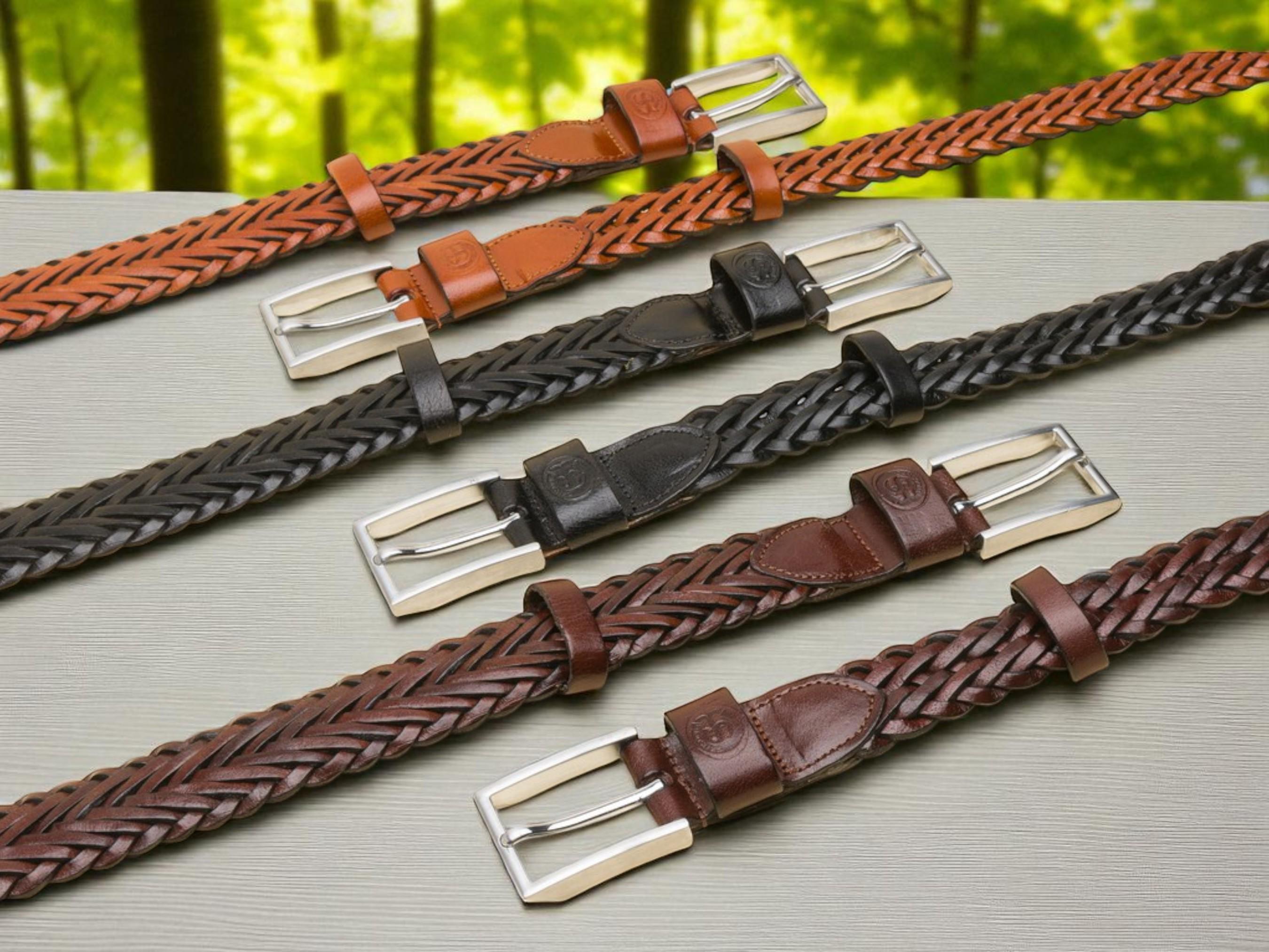 Adjustable Braided Leather Belt for Women - Genuine Cowhide - Casual Wear Amazon.com: ANNULOYA Women Leather Braided Causal and Dress  main image 3
