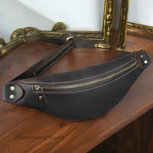 Leder Fanny Pack für Männer, Leder Hüfttasche, Leder Gürteltasche, Leder Crossbody Bag für Männer, braune Fanny Pack, Bum Bag, Leder Geschenk