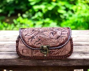 Pochette horizontale en cuir pour iPhone, Étui pour téléphone en cuir, Étui pour téléphone personnalisé, Étui pour téléphone portable, Cadeau d'anniversaire pour homme, Étui pour téléphone, Cadeau pour lui