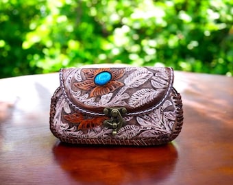 Pochette horizontale en cuir pour iPhone, Étui pour téléphone en cuir, Étui pour téléphone personnalisé, Étui pour téléphone portable, Cadeau d'anniversaire pour homme, Étui pour téléphone, Cadeau pour lui