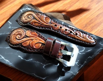 Brown Leather Apple Watch Band, 38mm 40mm 41mm 42mm 44mm 45mm 46mm 49mm unisex iWatch Strap, Series 10 9 8 7 6 5 4 3 Ultra SE, Birthday Gift
