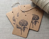 20 Hortensie Geschenkanhänger, Blume Kraft Geschenkanhänger, floral Geschenkanhänger, Hochzeit Gefälligkeiten, Geschenkanhänger