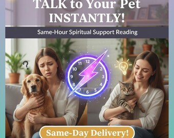 TALK to Your Pet INSTANTLY! Dog and Cat Psychic Medium – Same-Hour Spiritual Support Reading