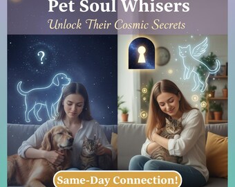 Same-Day Pet Psychic Reading: Dog/Cat Medium Connection & Deep Spiritual Support