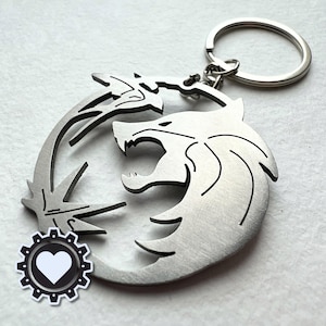 Geralt's Gwynbleidd • Yennefer's Obsidian Star • Ciri's Zireael Trio Keychain/Necklace