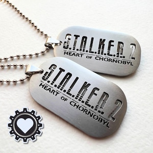 STALKER 2 Heart of Chornobyl Dog Tag Pendant Necklace