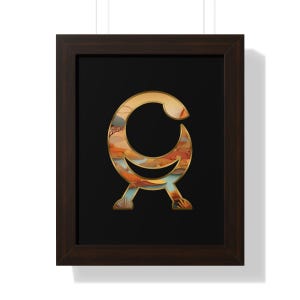 Sankofa Framed Adinkra Symbol Art Print, African Cultural Akan Wall Art, Afrocentric  Housewarming Gift