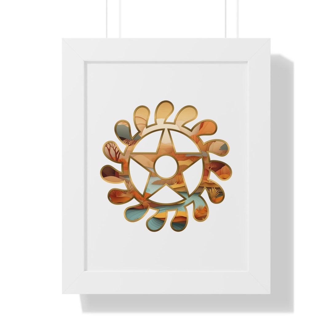 Adinkra Sesa Wo Suban Framed Adinkra Symbol Art Print, African Symbol Wall Art, Cultural Home ...