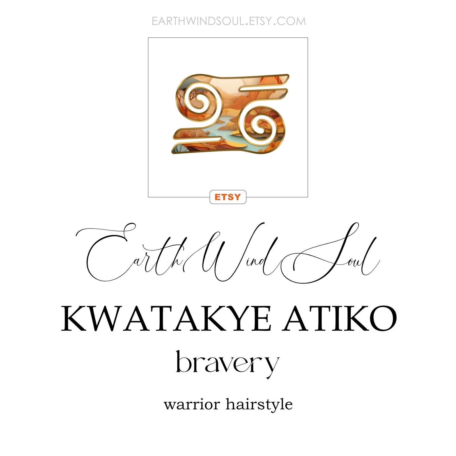 Atiko Adinkra Kwatakye Atiko Framed Adinkra Symbol Art Print, African Symbol ...