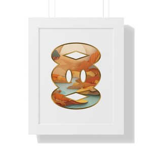 Nokore Framed Adinkra Symbol Art Print, African Cultural Akan Wall Art, Large Home Decor, Unique Gift for Art Lovers