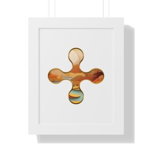 Tabon Framed Adinkra Symbol Art Print, African Cultural Akan Wall Art, Large Home Decor, Unique Gift for Afrocentric Art Lovers
