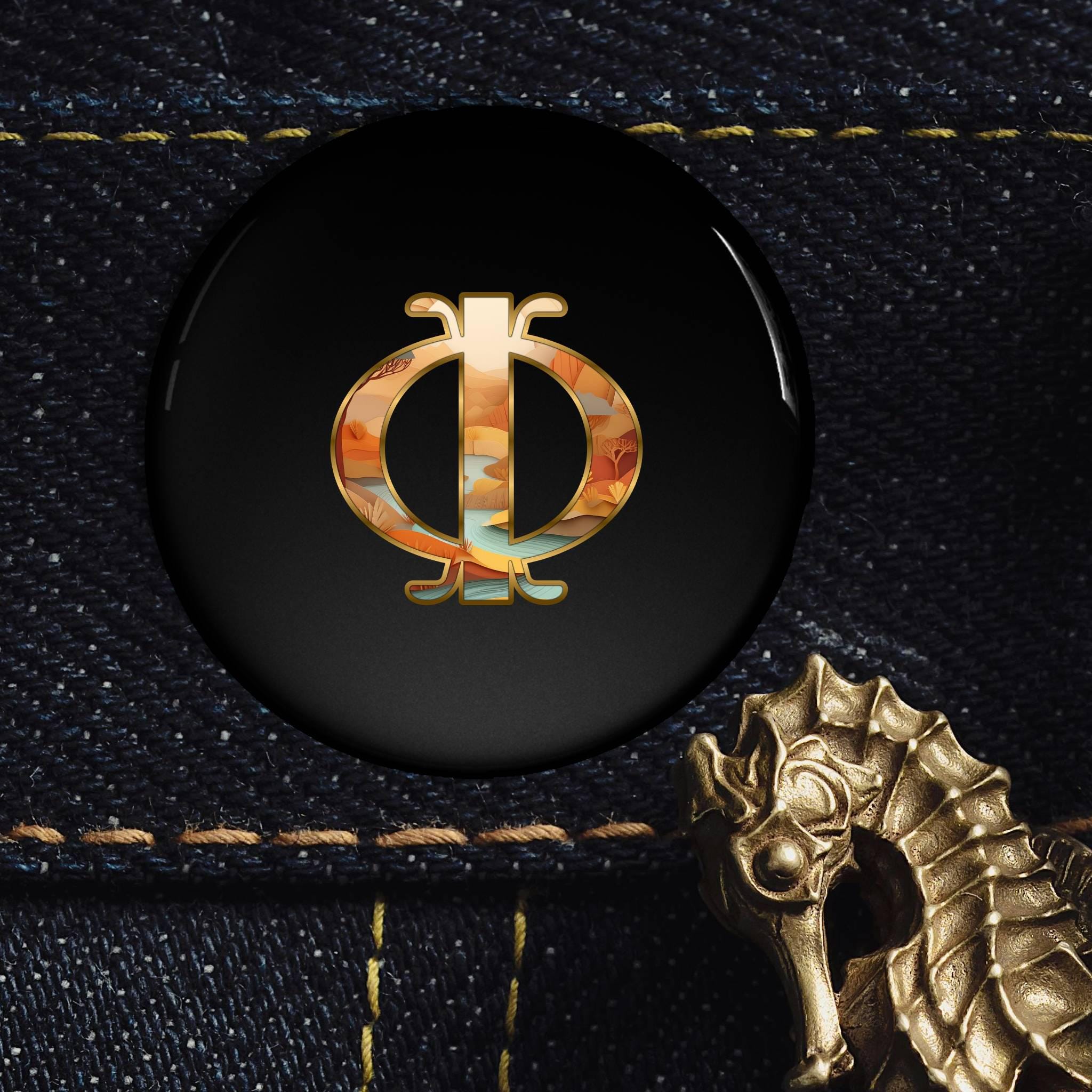 Adinkra Pinned Buttons, Wawa Aba African Symbol, Akan Culture Black ...