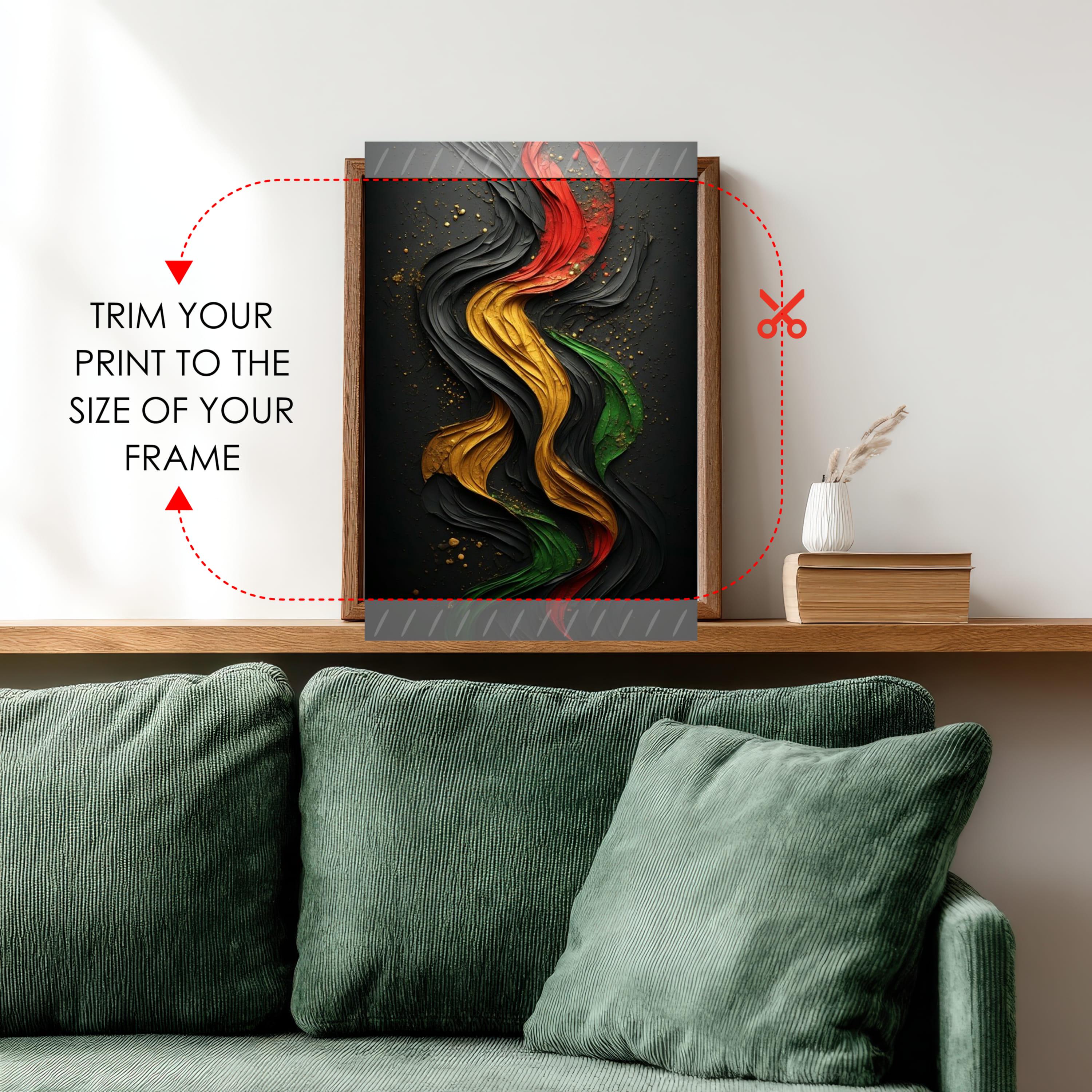 African Colors Wall Art Print | Bold Afrocentric Abstract Afrocentric ...