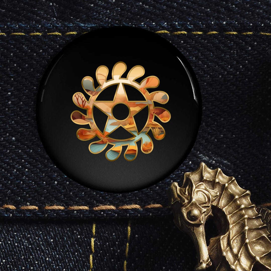 Adinkra Pinned Buttons, Sesa Wo Suban African Symbol, Akan Culture Black History Pins - Etsy