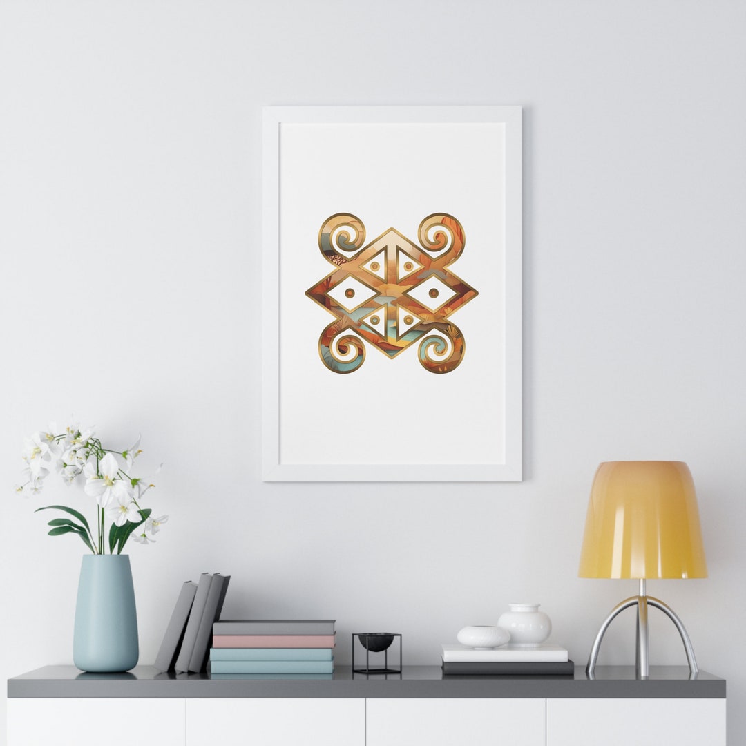 Adinkra Anyi Me Aye A Symbol, African Cultural Adinkra Symbol Framed ...