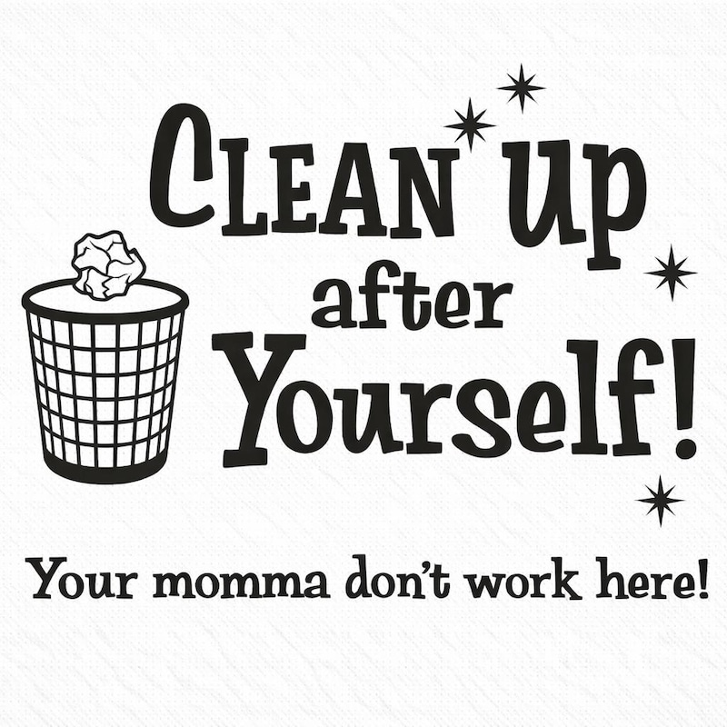 Workplace Clean up Signs - Etsy