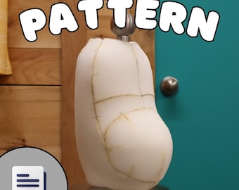 Pot Belly Puppet Pattern Body, Foam + Fabric - PDF Digital Download