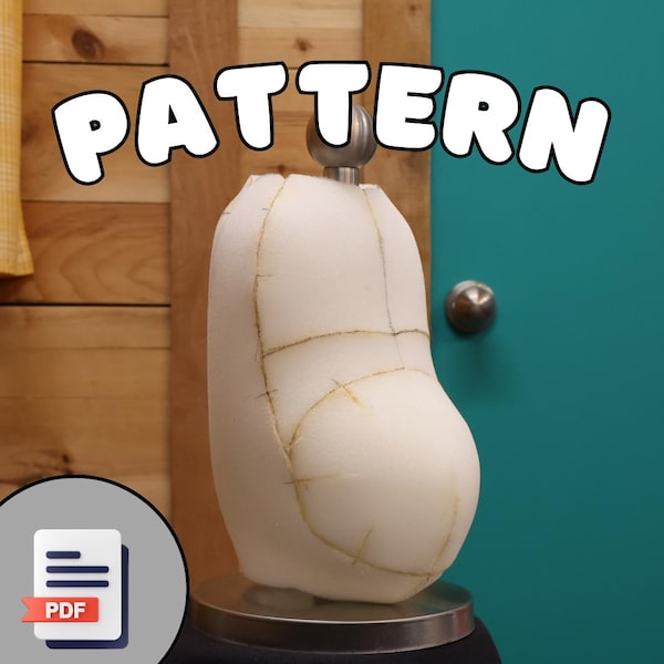 Pot Belly Puppet Pattern Body, Foam + Fabric - PDF Digital Download