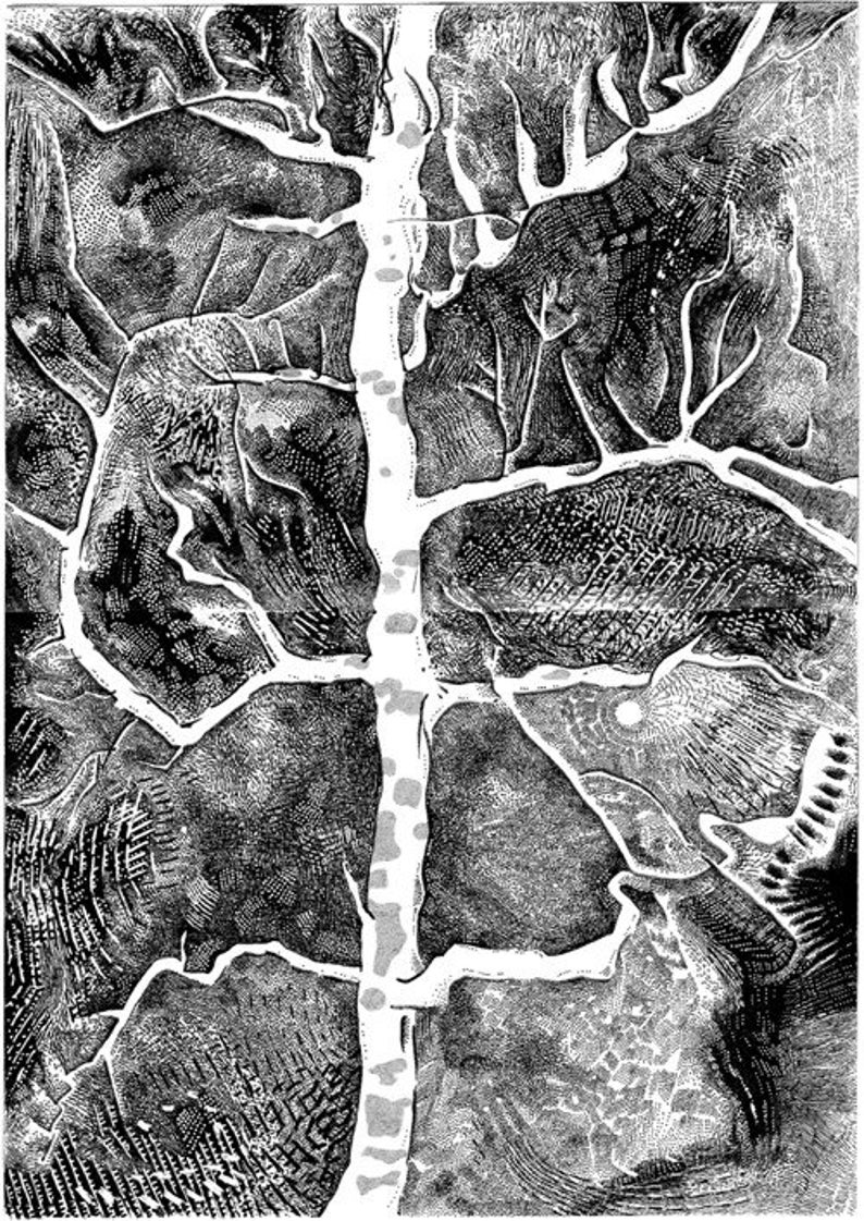 A Tree in Lengshuikeng 54 : Travel Sketch Book Art Zine Art Book Art Print image 7