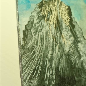 Mountains in Norway : Reine i Lofoten Boutique Notebook/Sketchbook with Giclee Cover White Amatruda Handmade Paper Silver Waxed Thread 画像 4