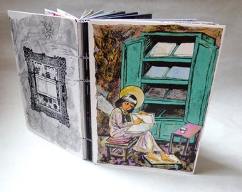 W-LB-G-B-B-G-LB-W |  Artist's Book - Travel Sketchbook - Road Comics - 1st Edition